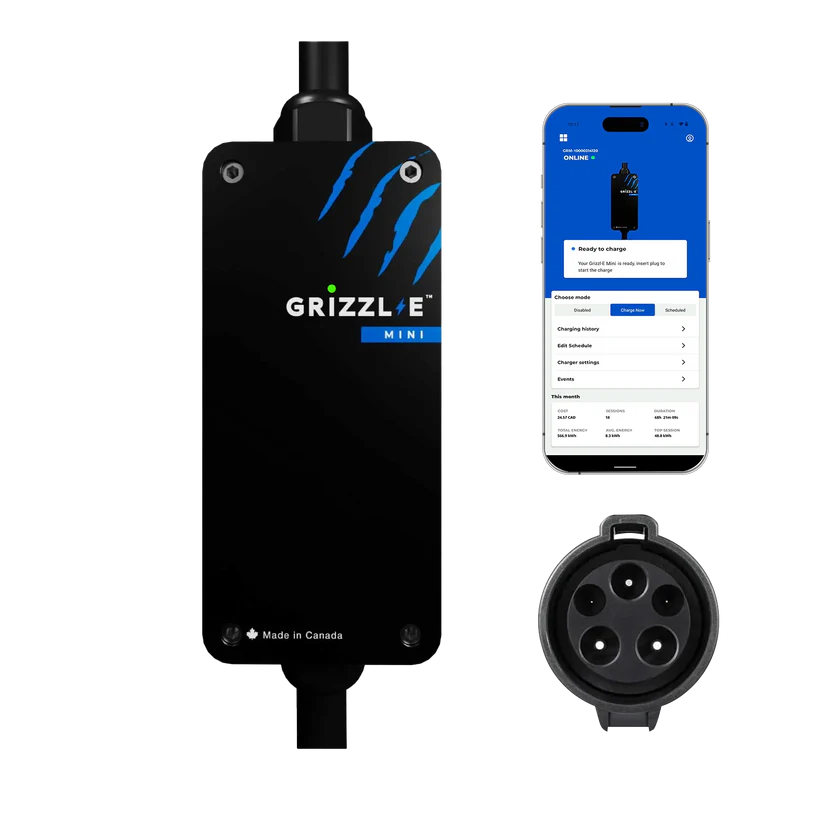 Grizzl-E Mini Connect Portable EV Charger -practical for emergencies